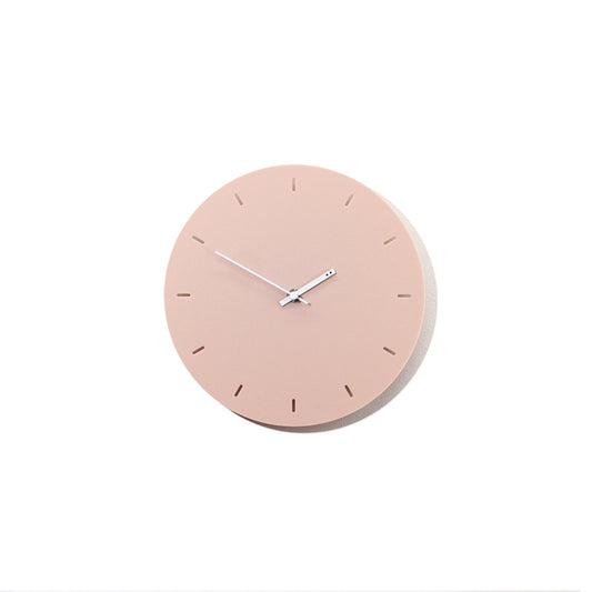 Minimal clock - Muted Blush with Lines