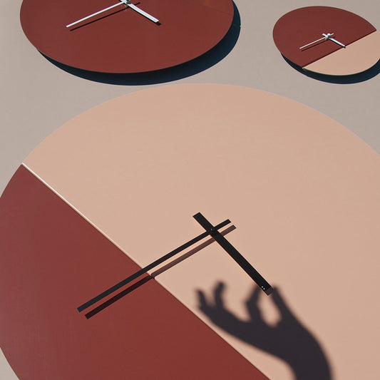 TOO tone wall clock: Extra Large - Slate Blue & Eucalyptus Green - TOO DESIGNS