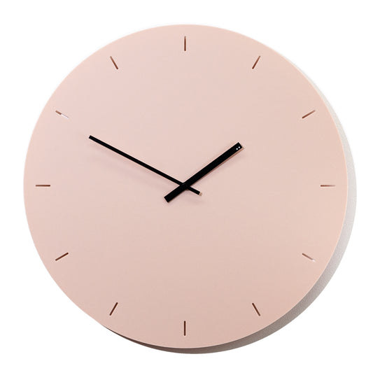 Minimal clock - Muted Blush with Lines