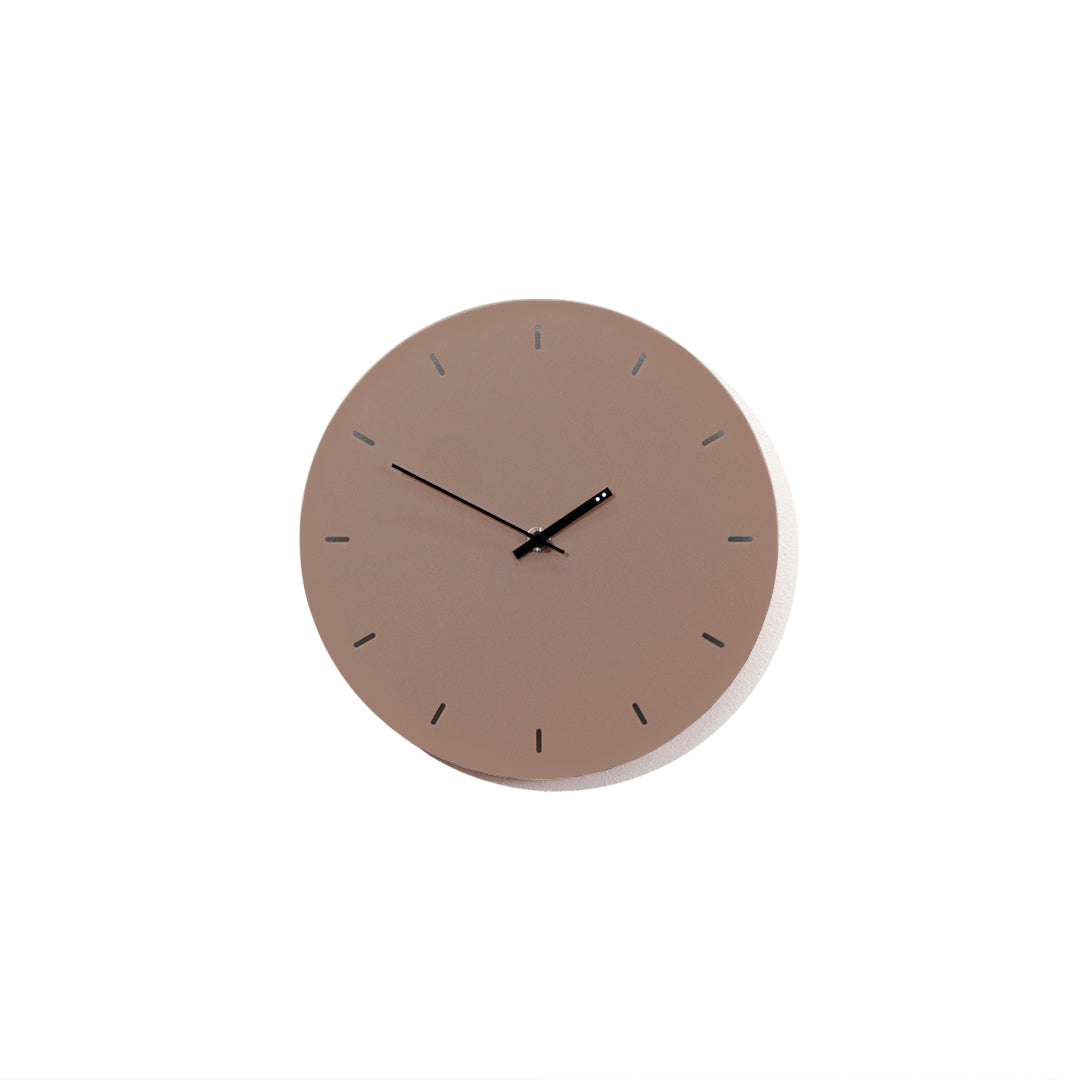 Minimal clock - Terracotta with Lines