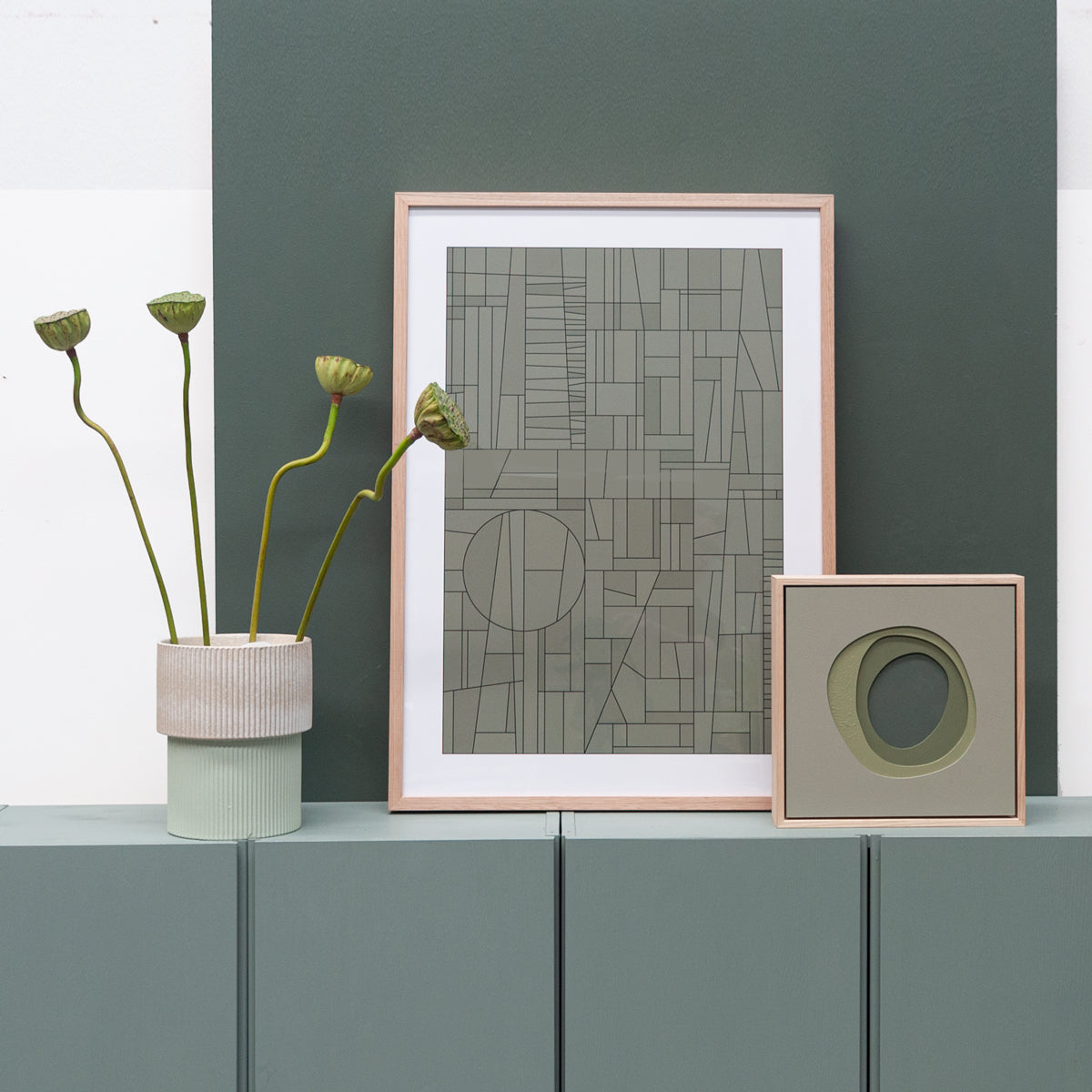 Mosaic - Olive Green