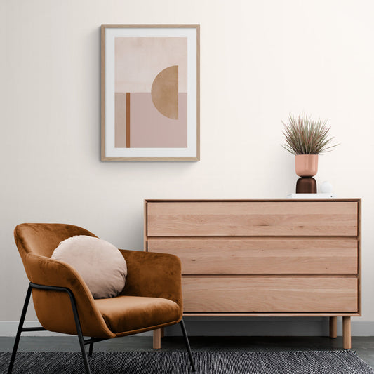 Evoke - Dusty Terracotta A2 Framed Print