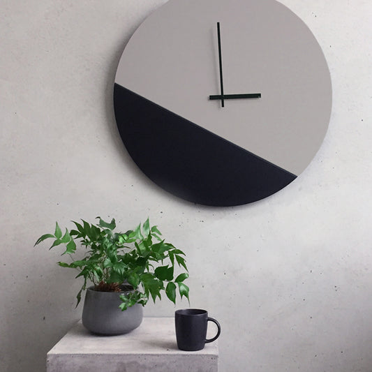 TOO tone clock - Stone Grey & Black