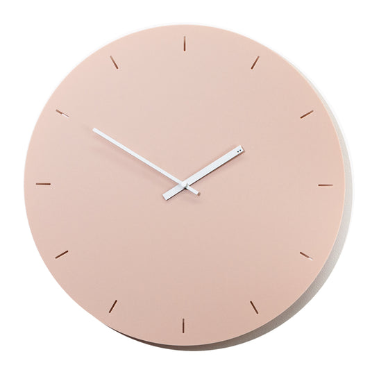 Minimal clock - Muted Blush with Lines