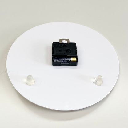 Minimal clock - Almond Cream with Numbers