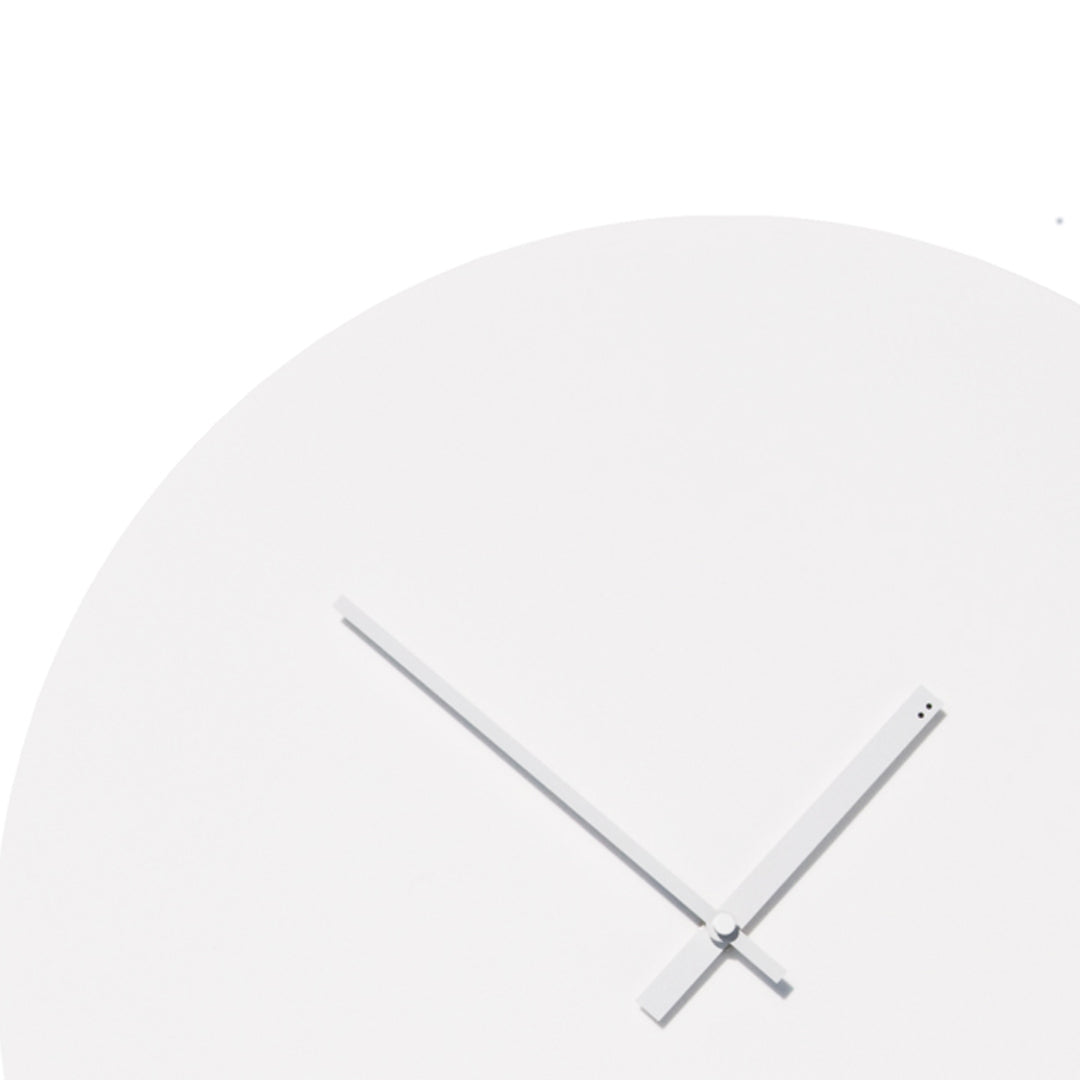 Ultra Minimal clock - White on White