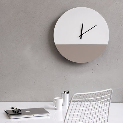 SALE: TOO tone clock - Cement Grey & White