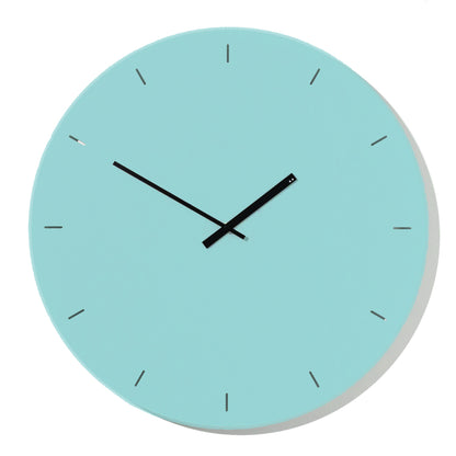 Minimal clock - Turquoise with Lines