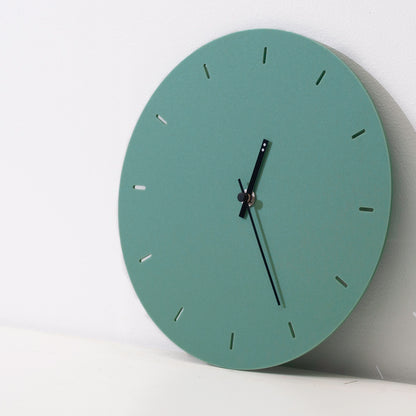 Minimal clock - Teal with Lines