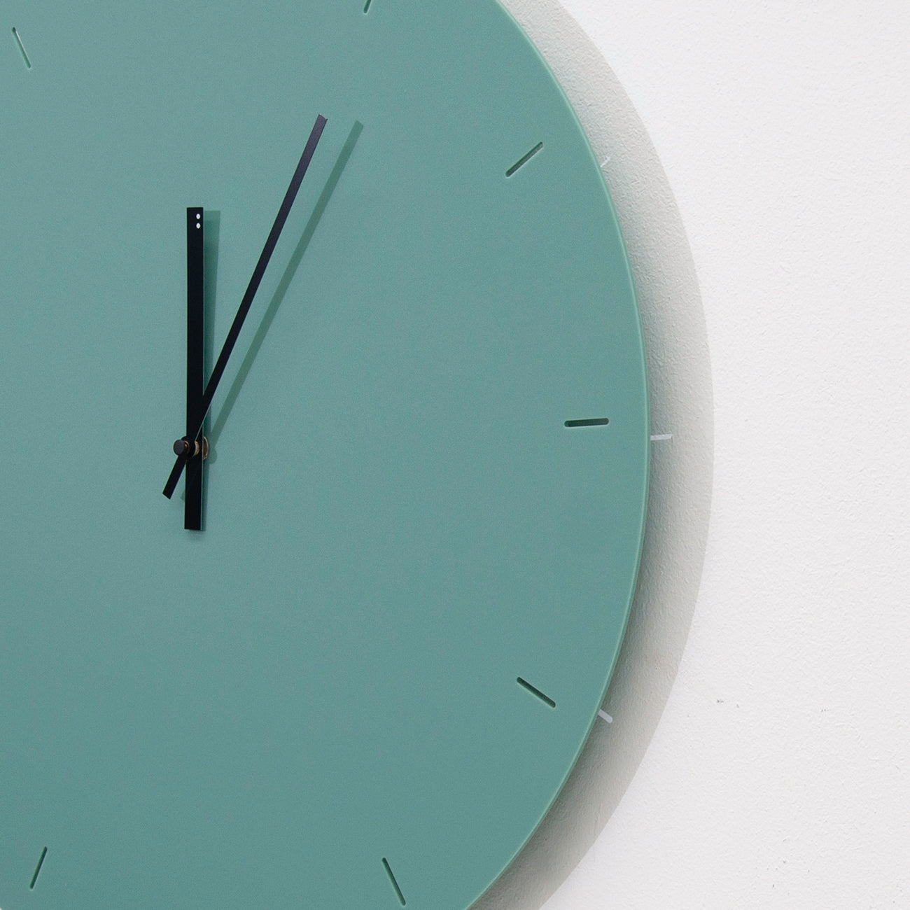 Minimal clock - Teal with Lines