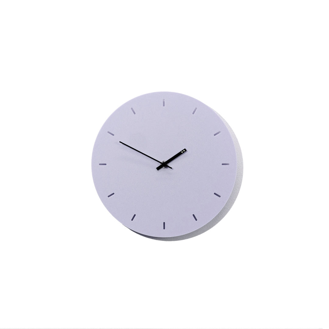 Minimal Clock - Pale Purple with Lines